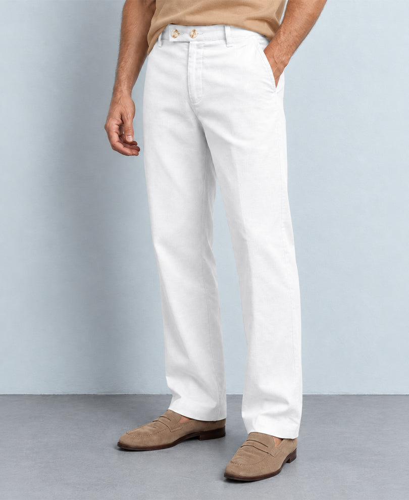 Off-White Cotton Blend Trousers