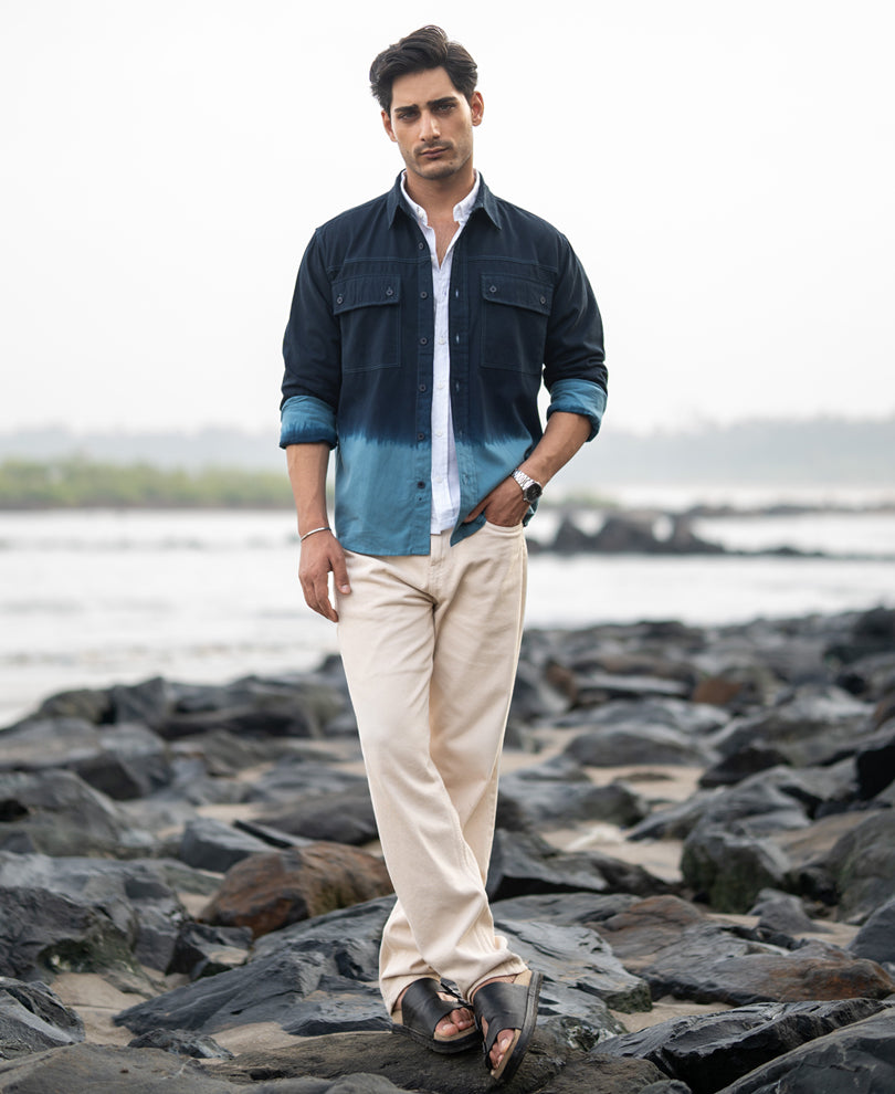 Dark Sky Structured Cargo Overshirt.