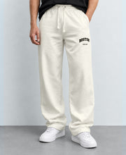 White Printed Baggy Track Pant