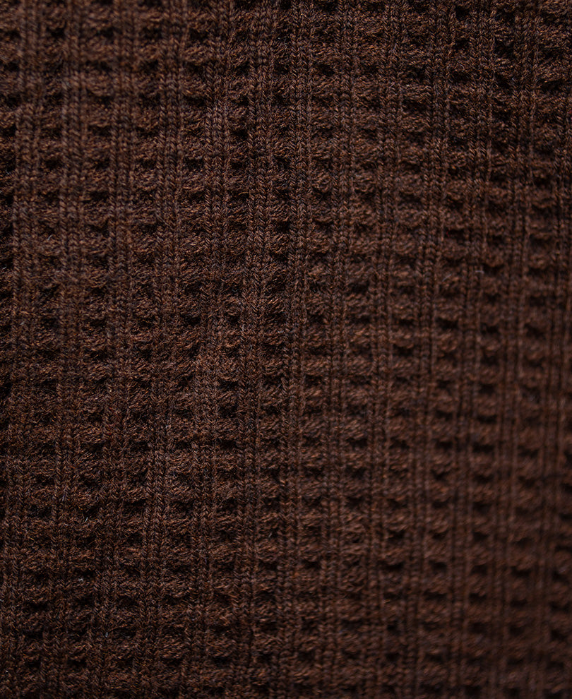 Brown Structured Sweater