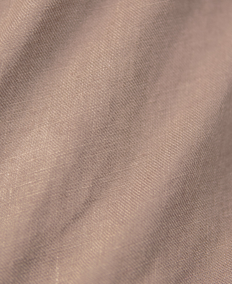 Brown 100% Linen Shirt