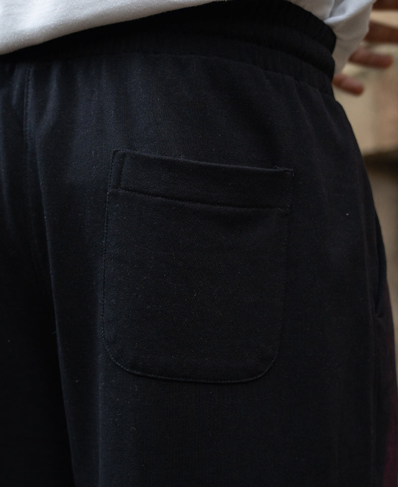 Maroon Sprayed Baggy Trackpants