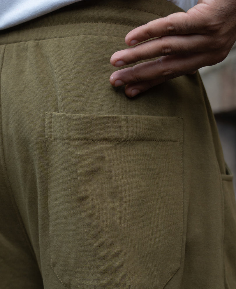 Olive Barrel Fit Trackpants