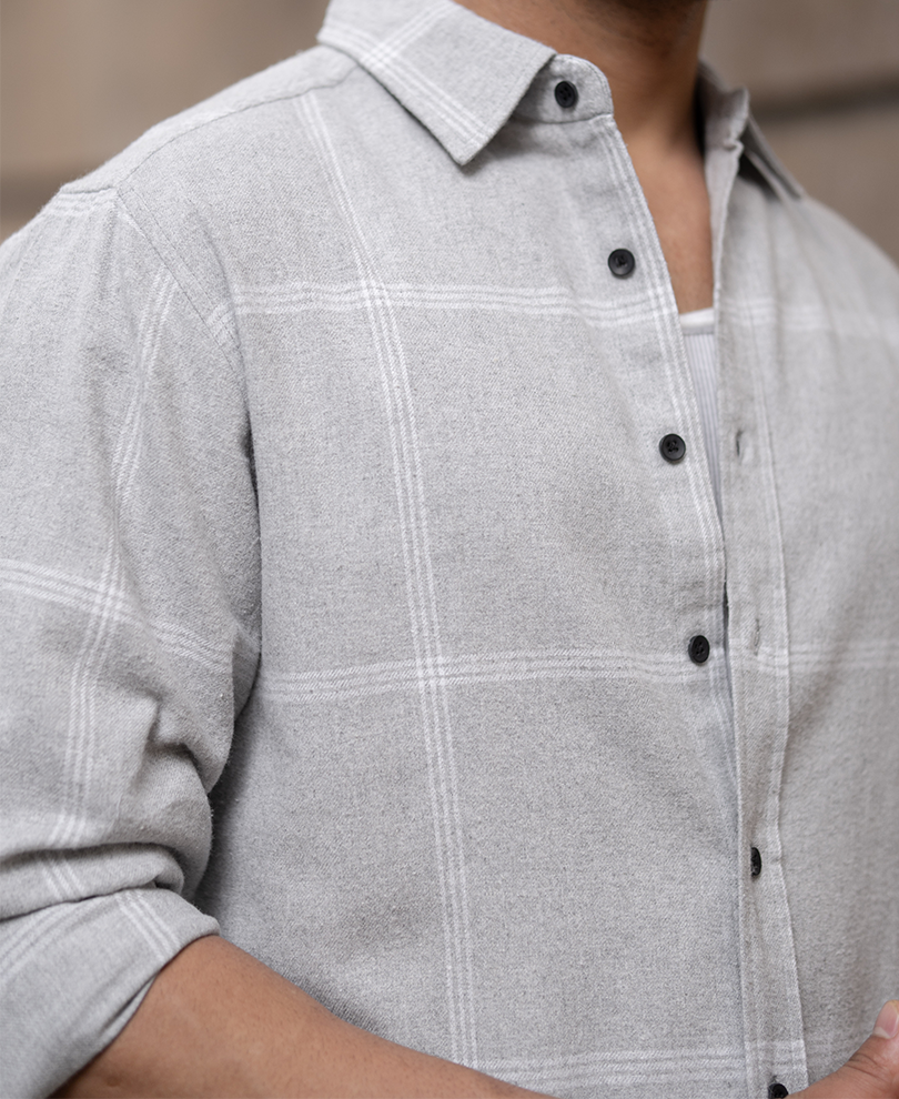 Grey Checks Shirt