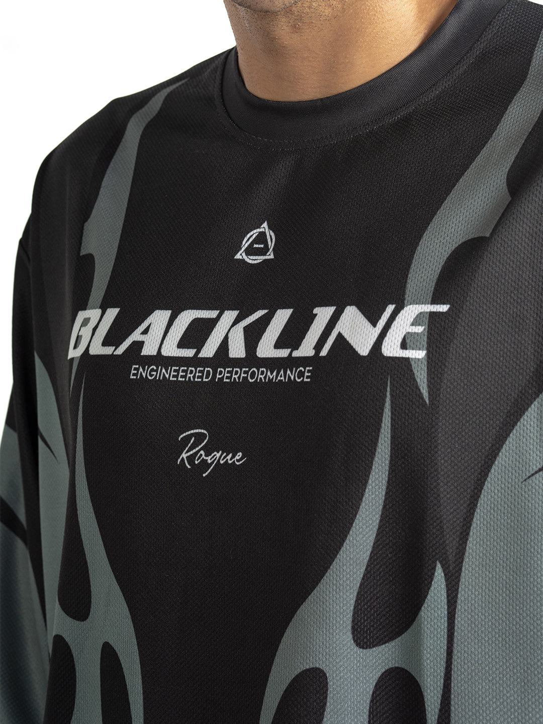 Black Racing Jersey T-Shirt