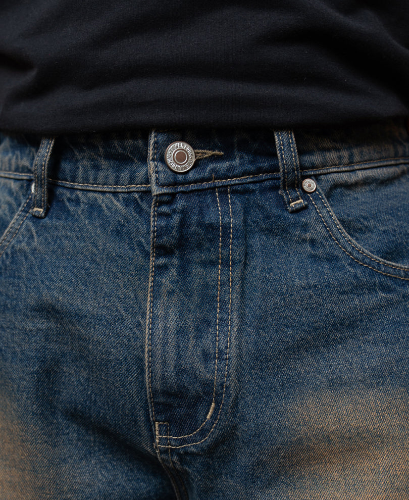 Blue Vintage Wash Jeans