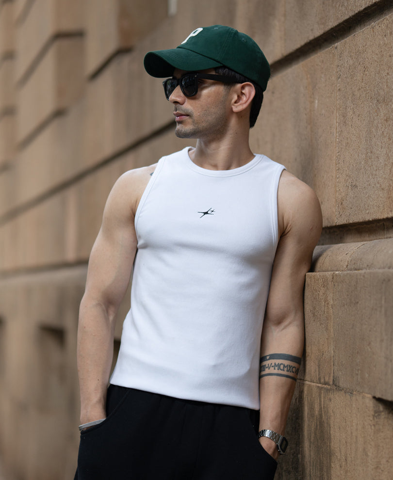 B&W Slim Fit Vest Pack Of Two 100% Cotton