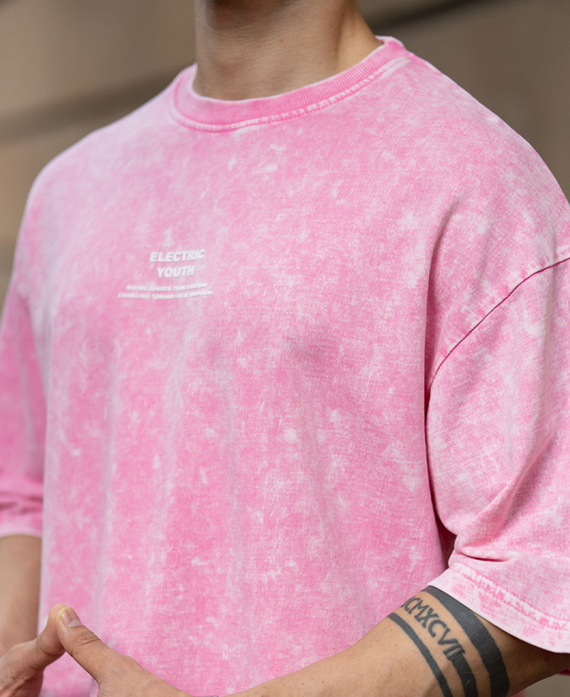 Pink Washed Oversize T-Shirt