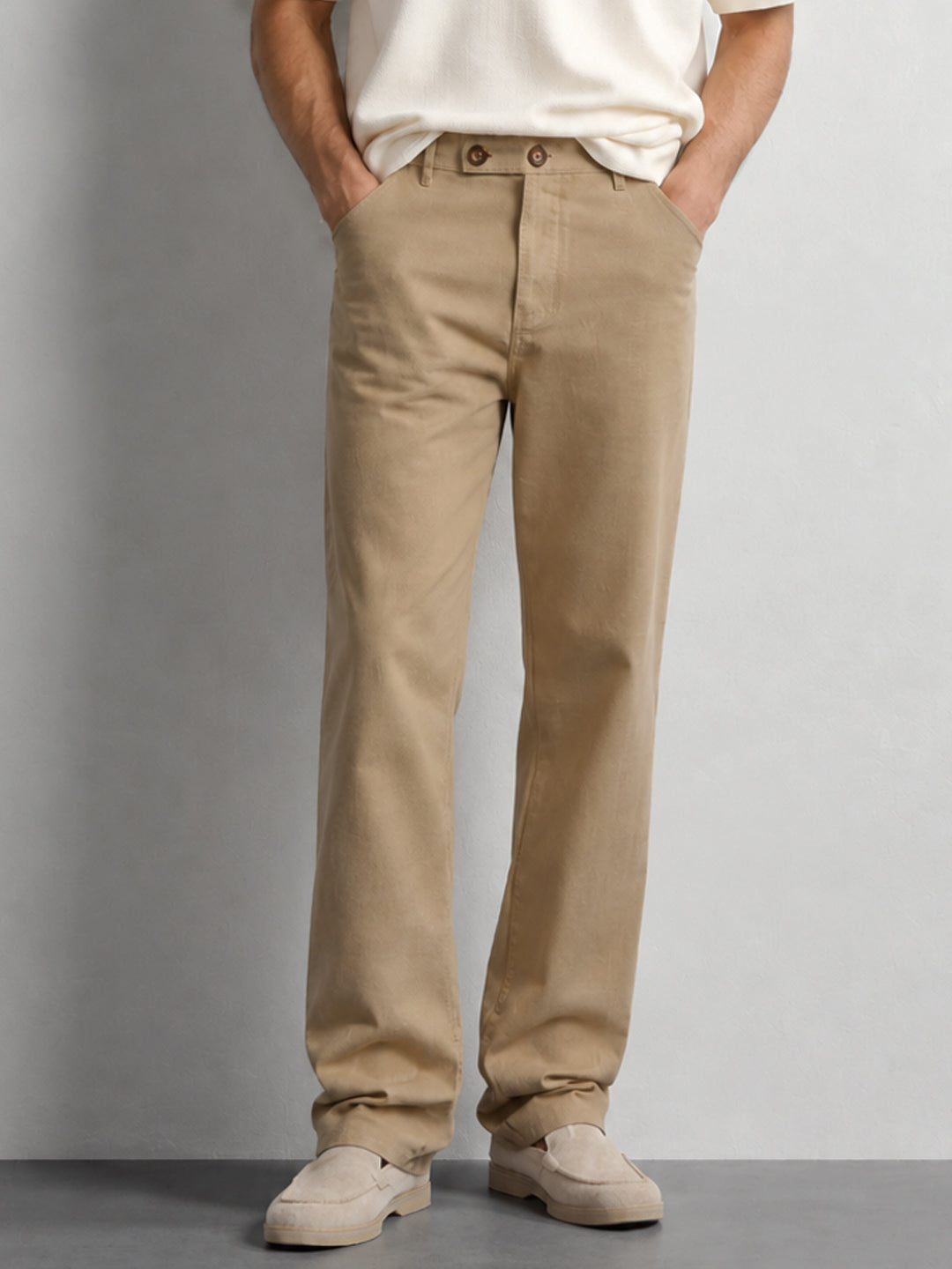 Beige Lightweight Trousers