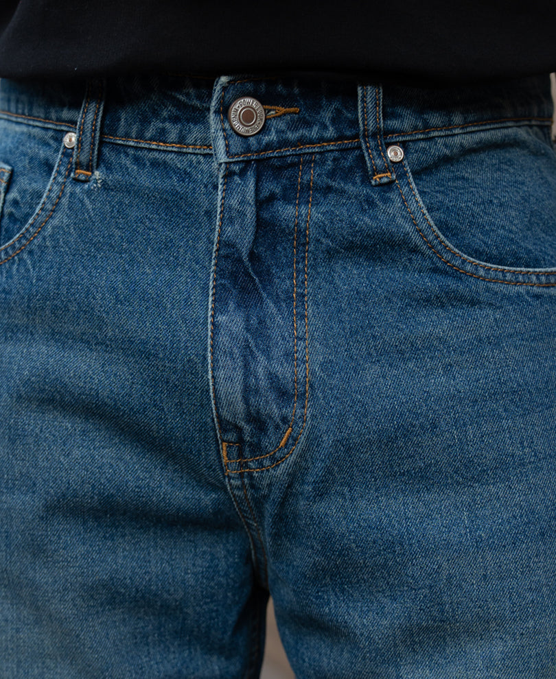 Barrel Fit Denim Jeans