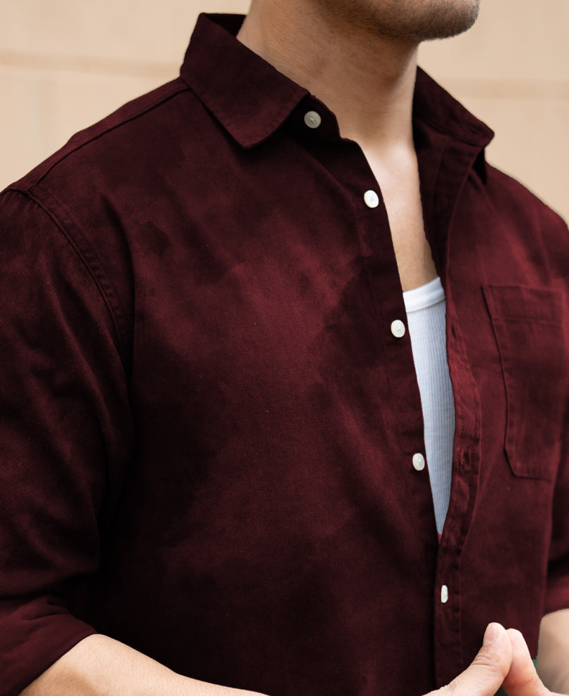 Wine Sprayed Shirt.
