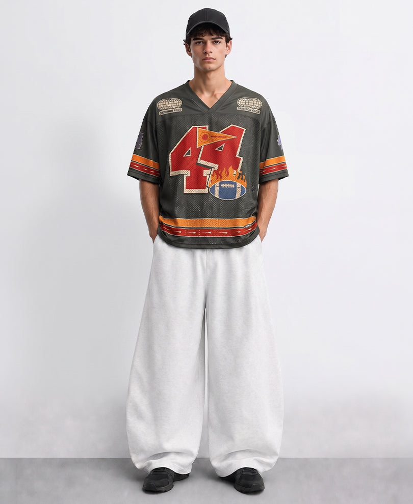Grey Printed Jersey T-Shirt