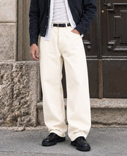 Cream Baggy Fit Jeans