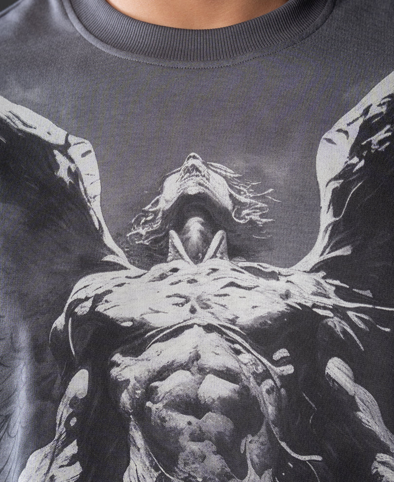 Grey Angel Grunge T-Shirt.
