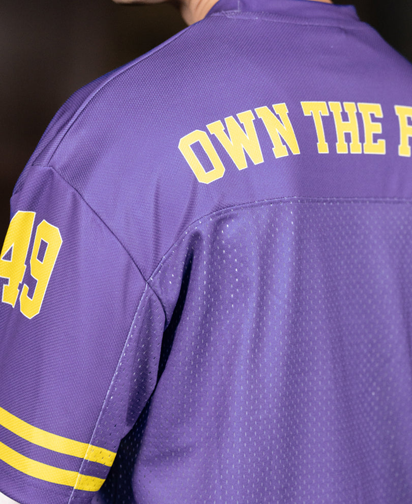 Purple Graphic Jersey T-Shirt