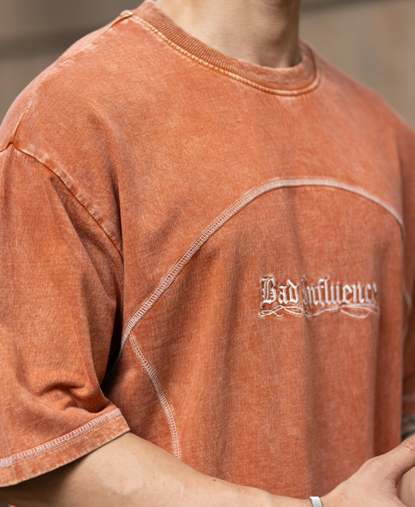 Rust Washed Panel T-Shirt