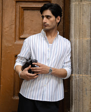White Oxford Stripe Buttondown Shirt