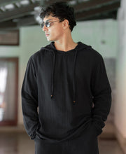Black Lightweight Hooded Cord Set