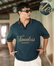 Green Embroidered Structure T-Shirt