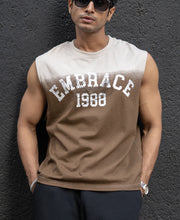 Brown Ombre Graphic Sando.