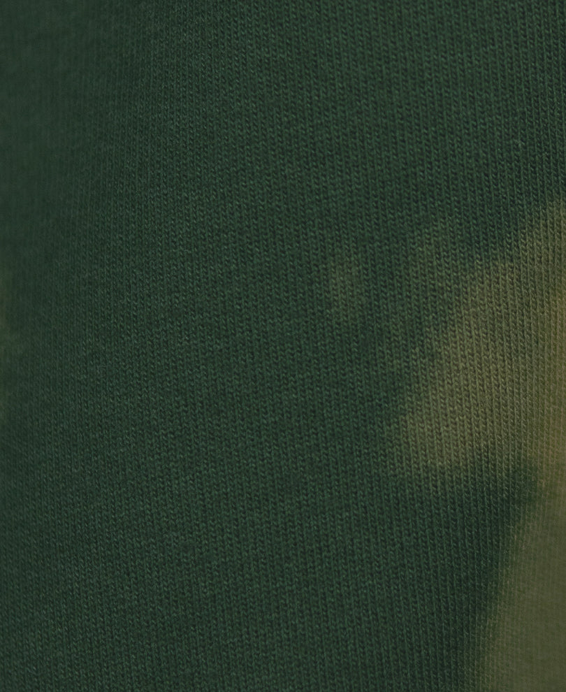 Olive Tie-Dye Print Doctor Sleeve T-Shirt 100% Cotton