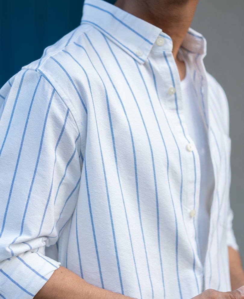 White Oxford Stripe Shirt.