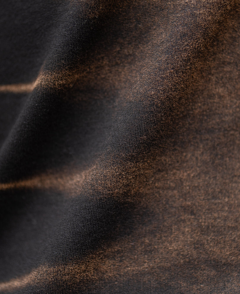 Dark Brown Washed Graphic T-Shirt 100% Cotton