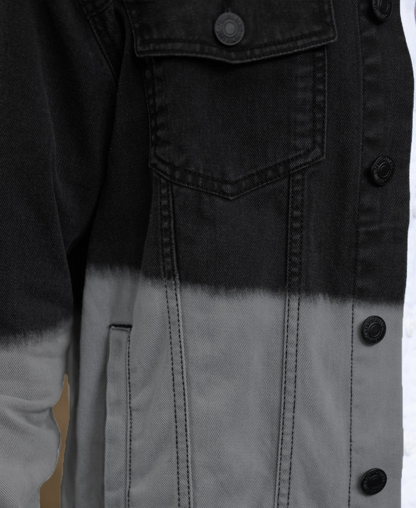 Black Ombre Denim Jacket.