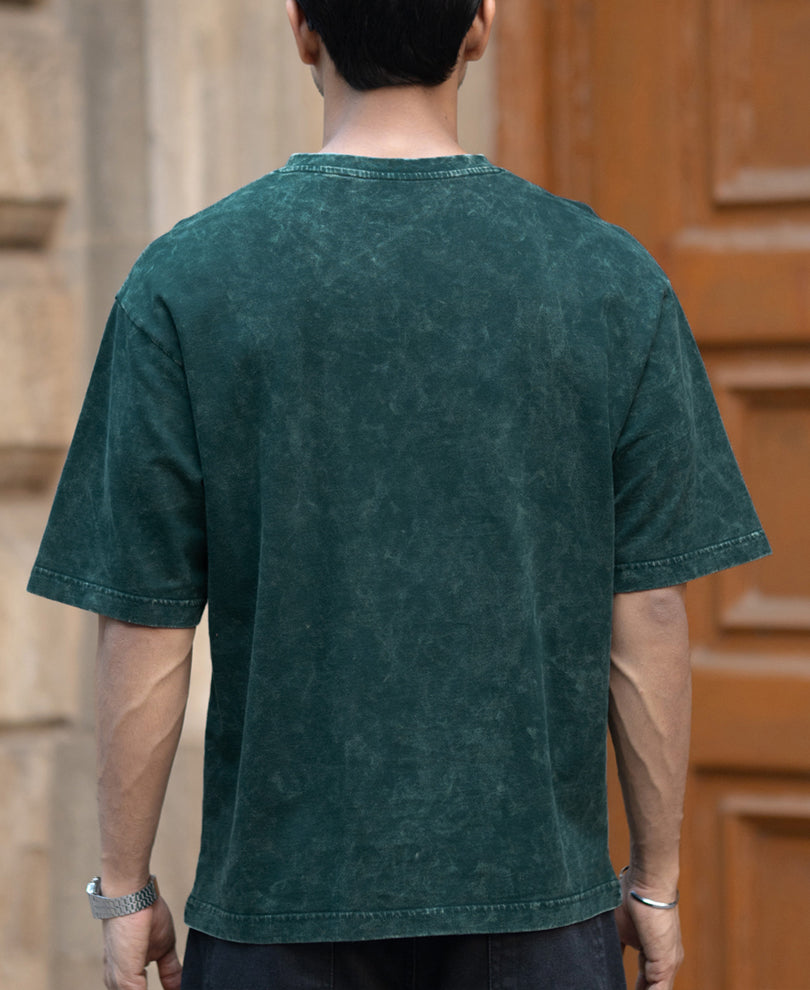 T-Shirt Oversize Fit Half Sleeve V Neck.