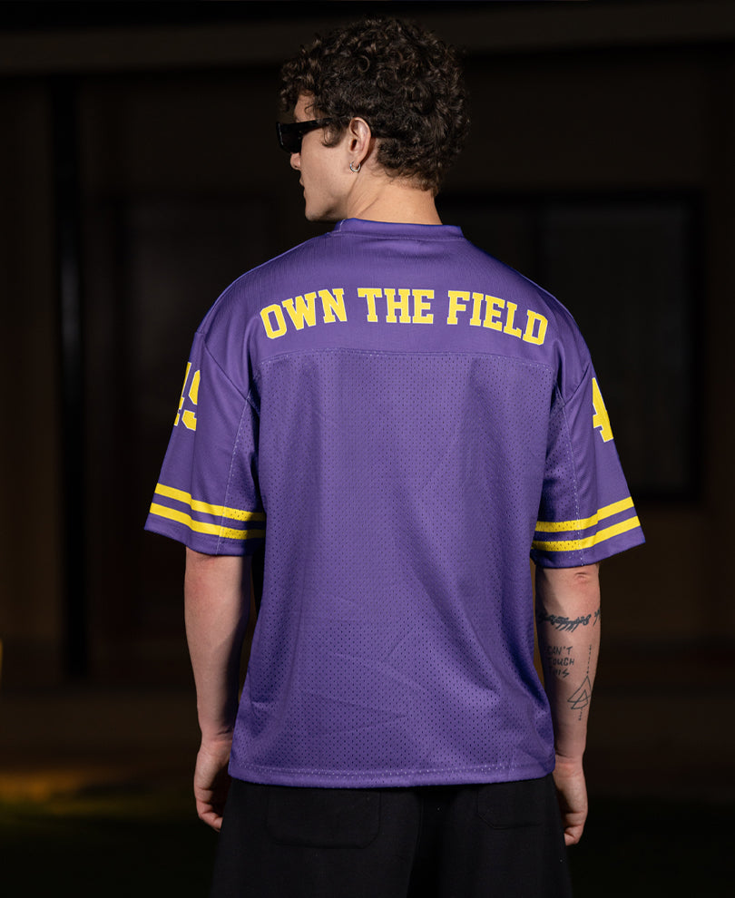 Purple Graphic Jersey T-Shirt
