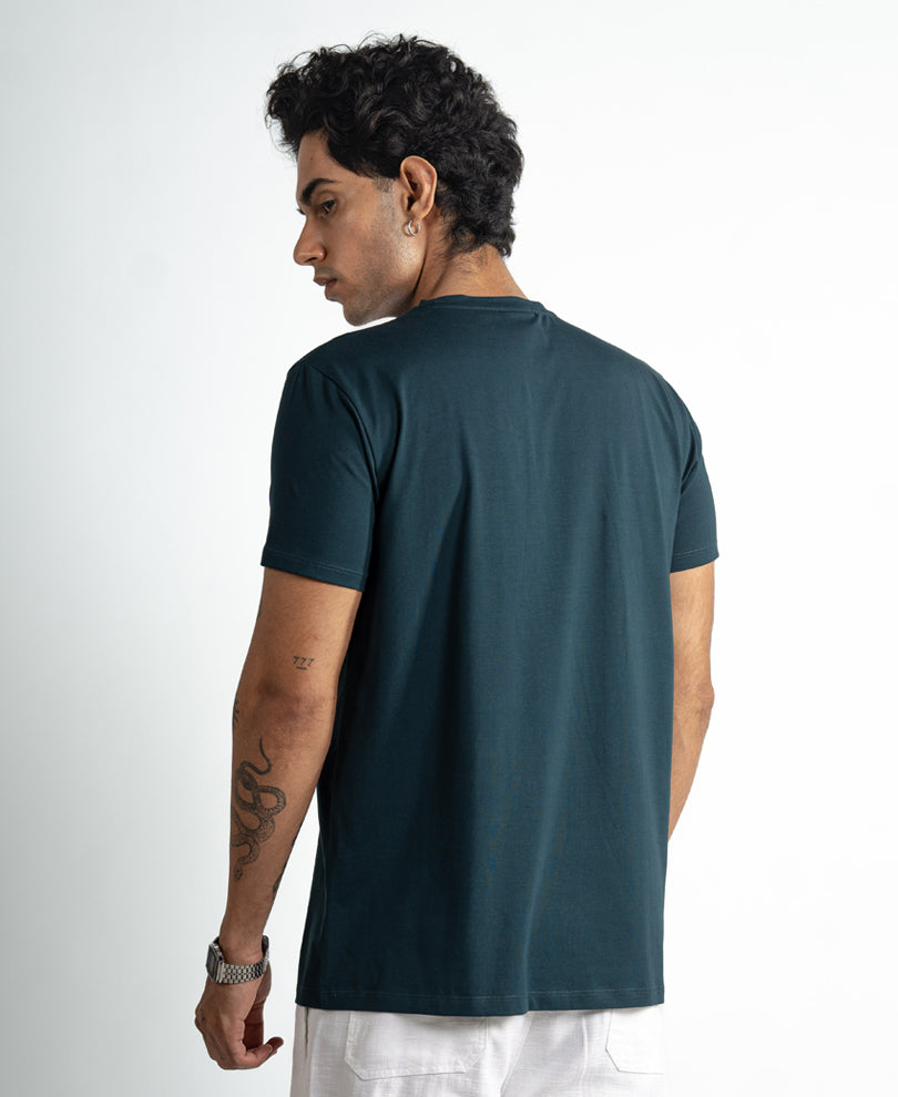 Teal Regular Fit Lightweight T-Shirt