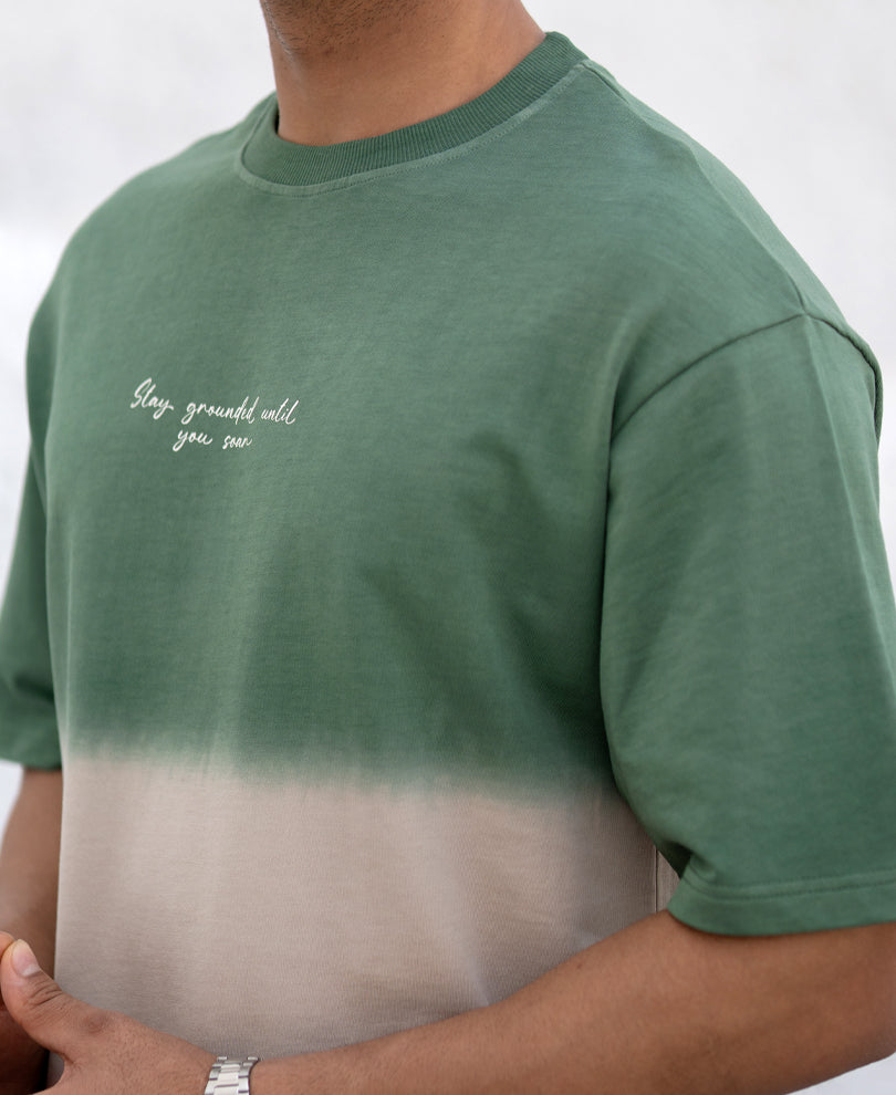 Green & Brown Ombre T-Shirt.