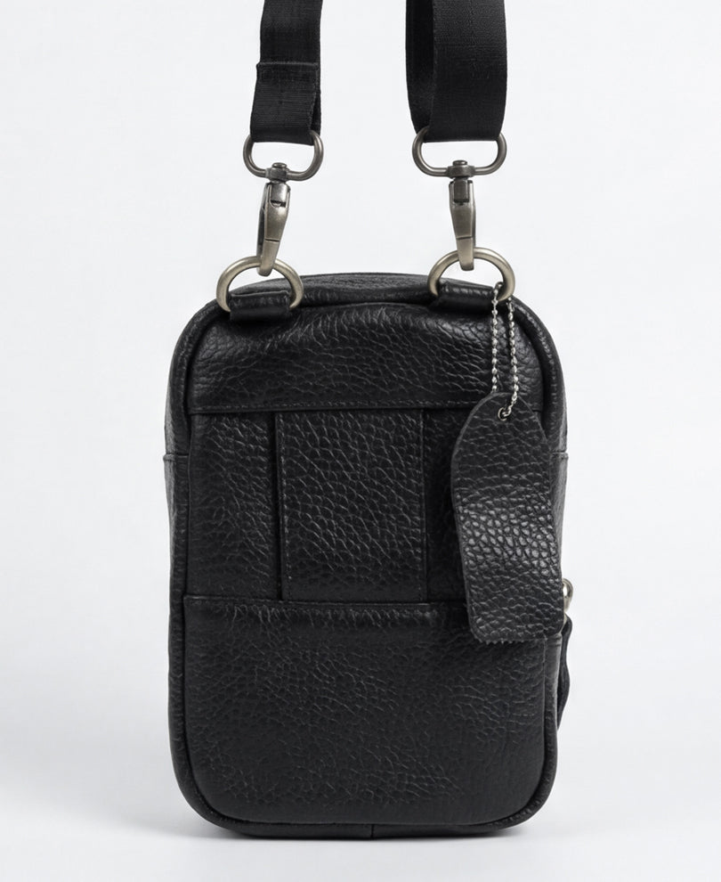 Black Leather Crossbody Bag