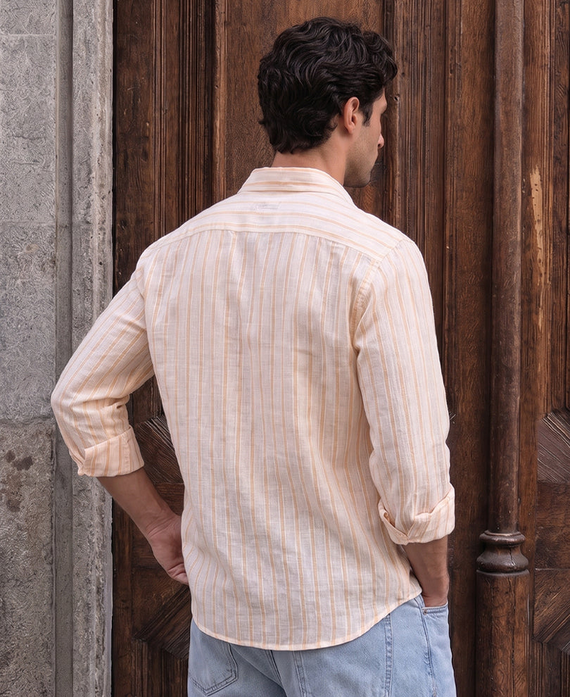 Orange Striped Shirt