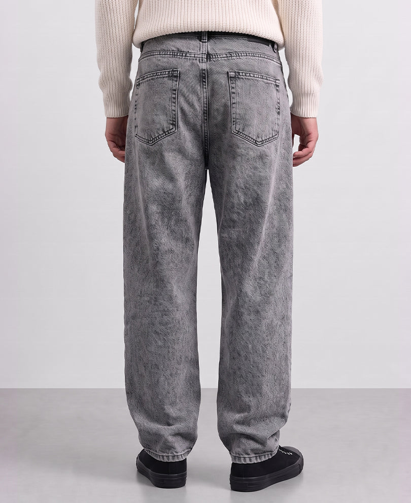Dark Grey Baggy fit Denim Jeans