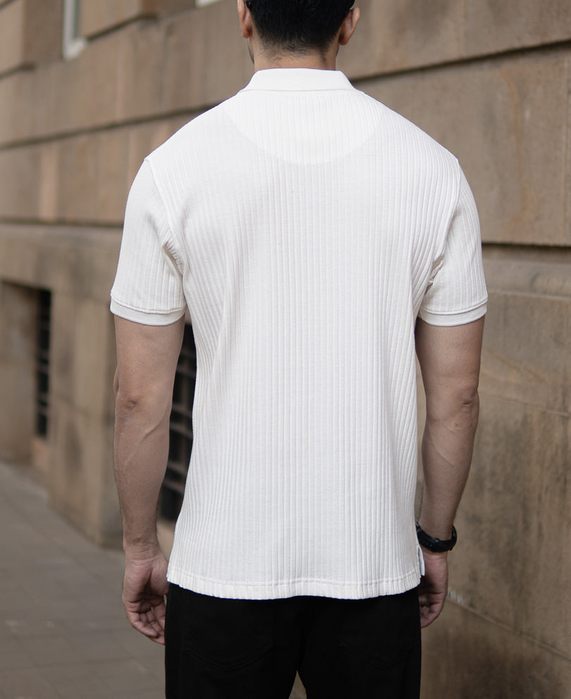 White Rib T-Shirt.