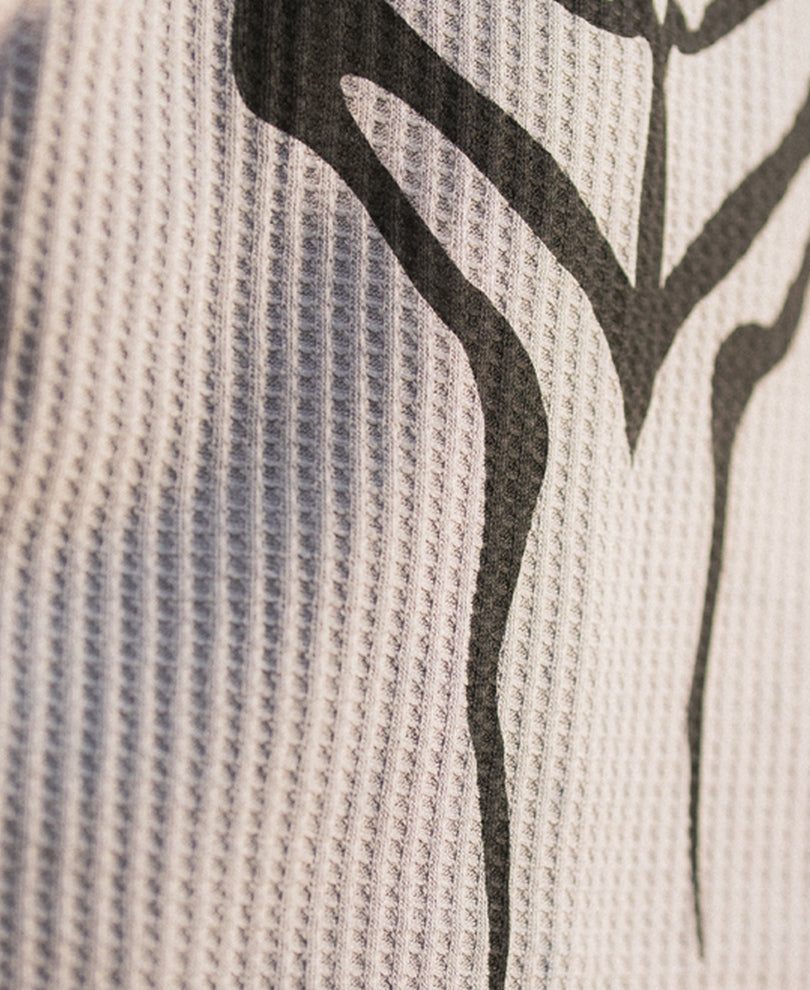 Grey Graphic Print Vest.