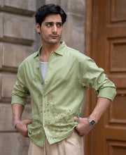 Mint Embroidered Shirt.