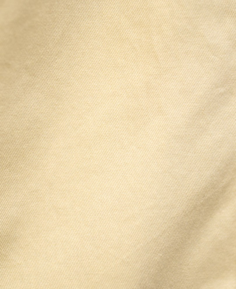 Butter Yellow Embroidered Boxy Shirt 100% Cotton