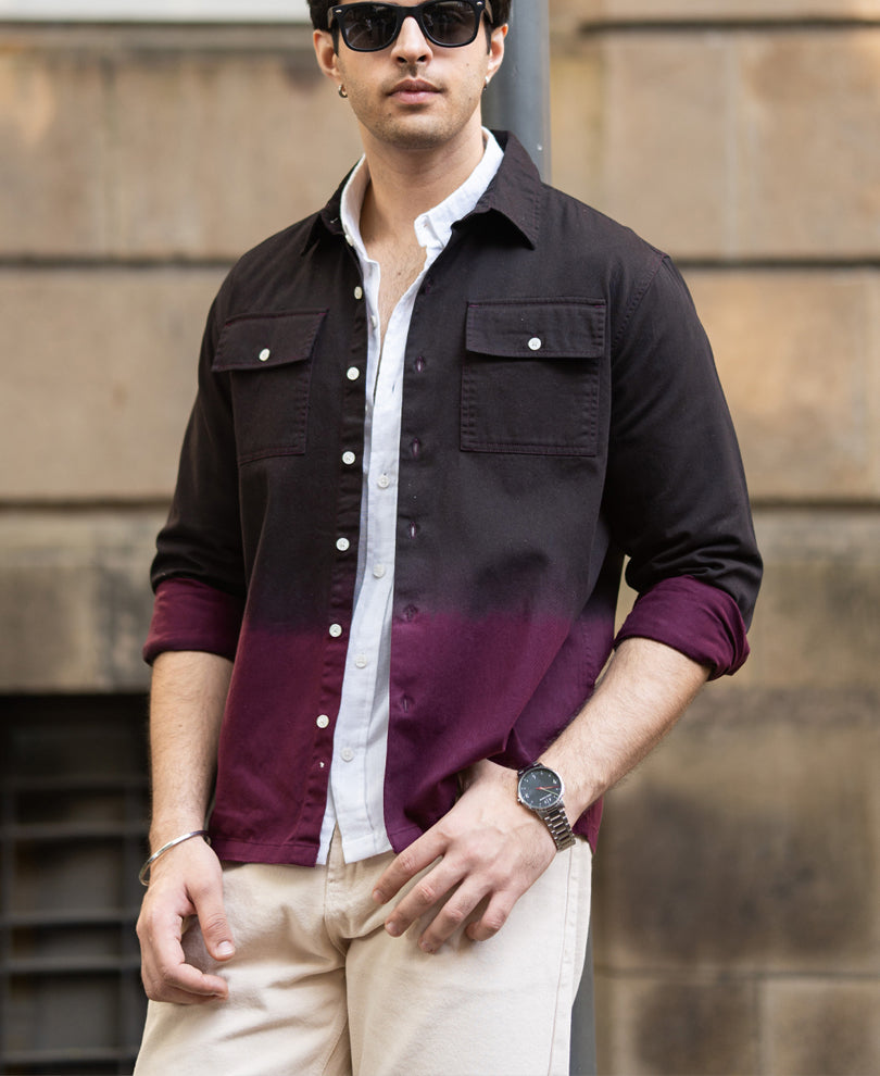 Dark Onion Ombre Cargo Shirt.