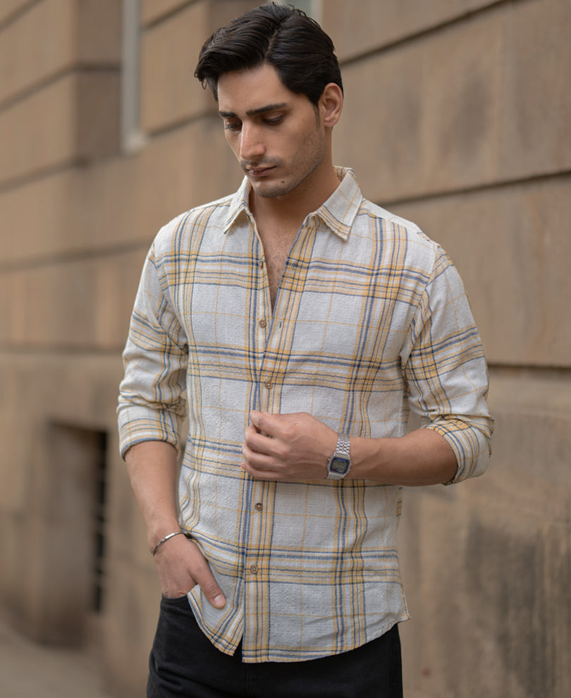Off-White Lightweight Structure Checks Shirt.