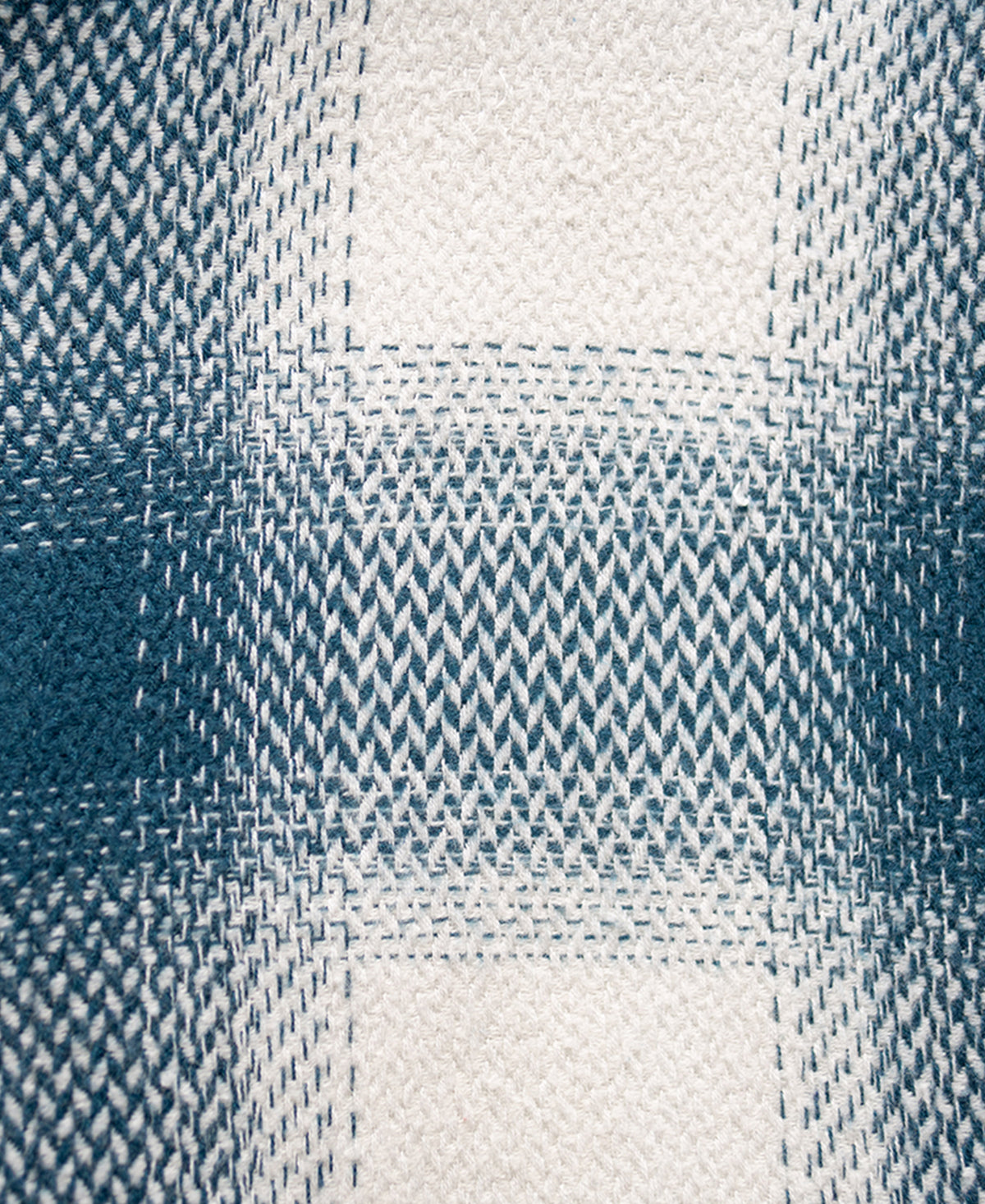 Teal Blue Structured Checks Shirt