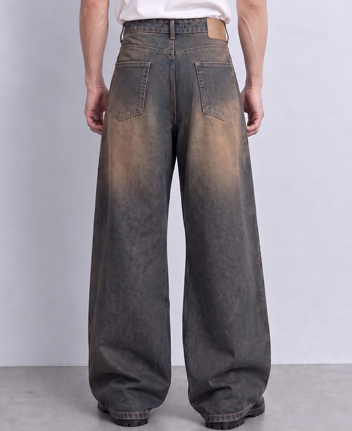 Vintage Blue Washed Baggy Jeans