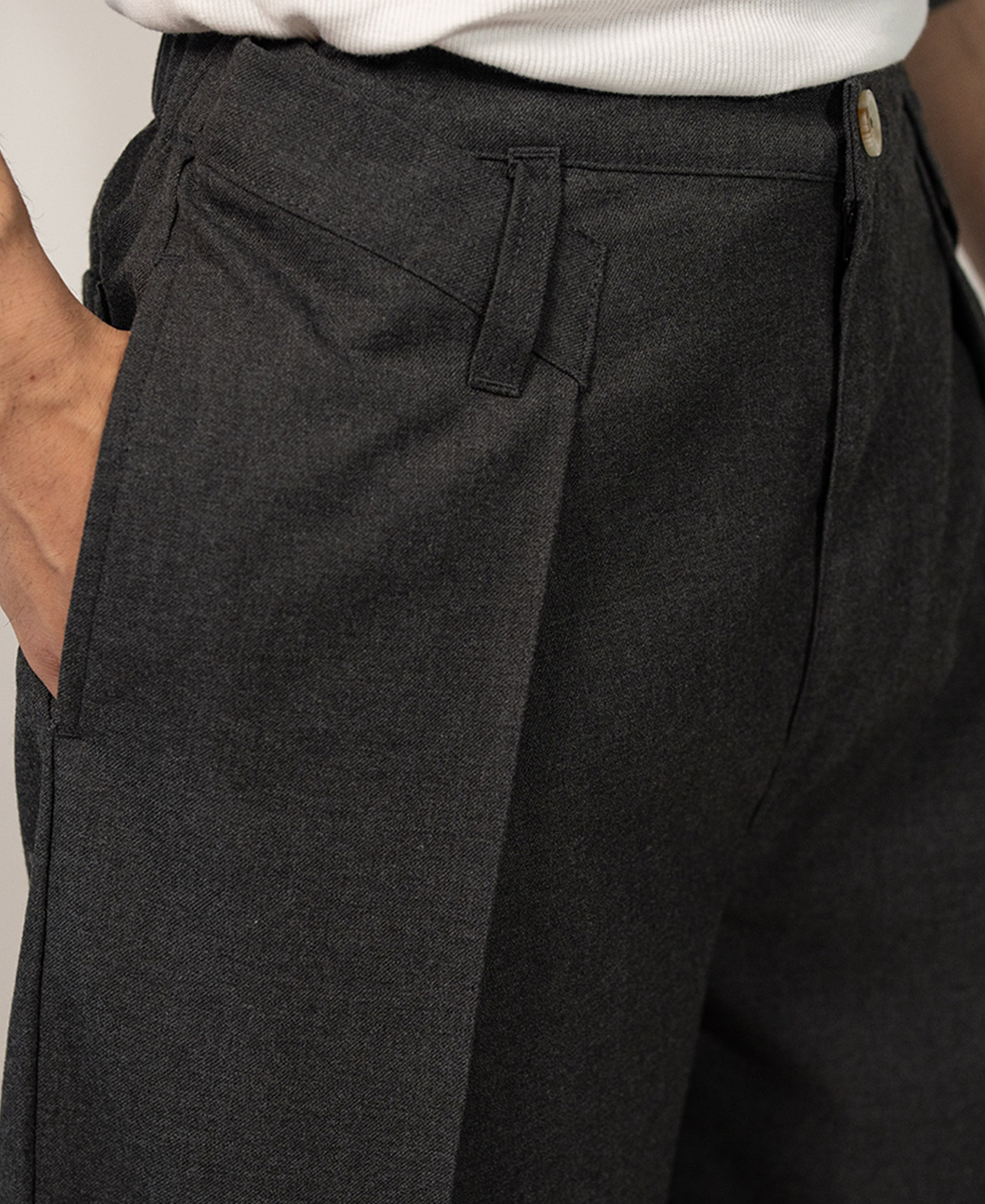 Grey Baggy Trousers