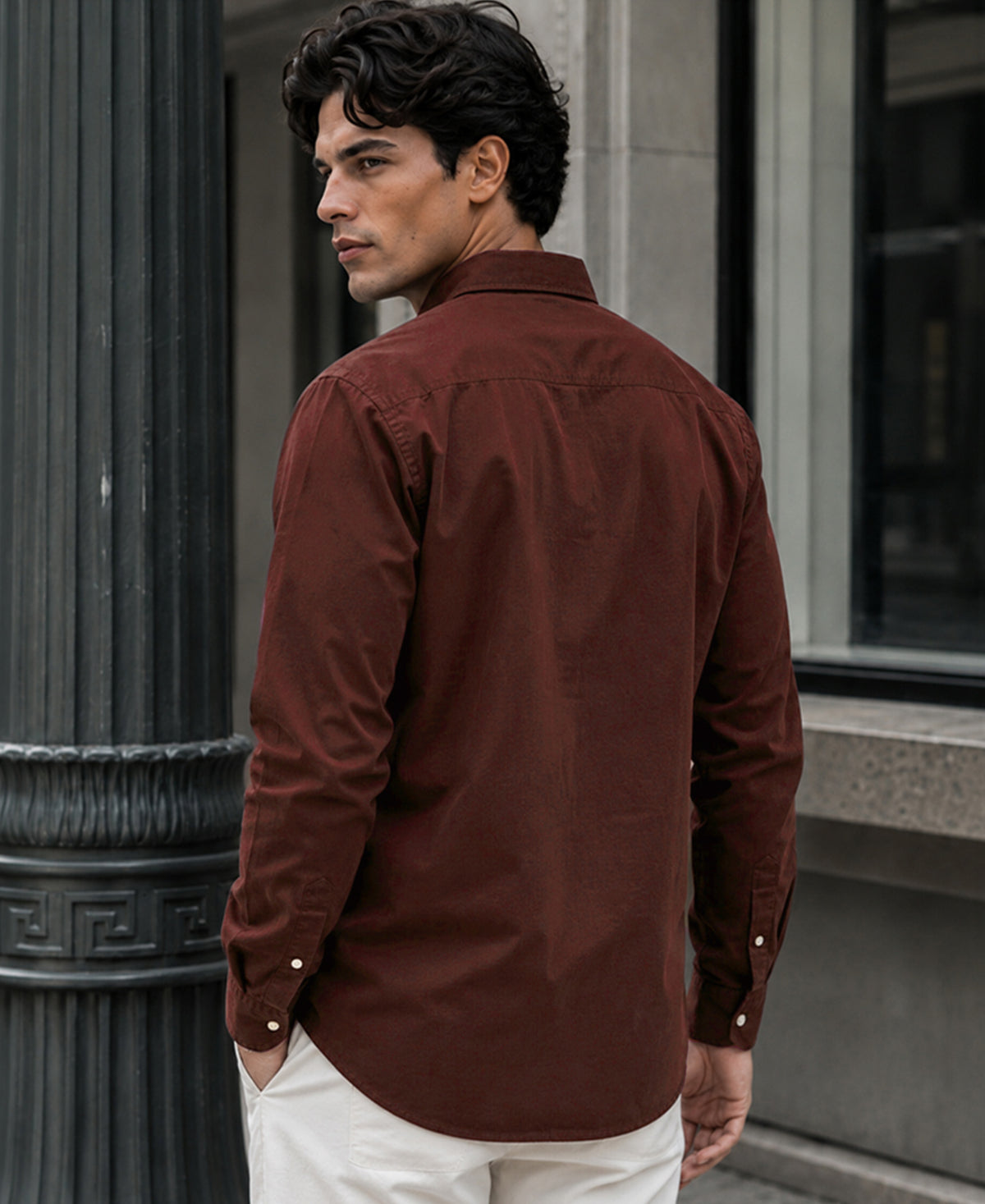 Brick Oxford Button Down Shirt