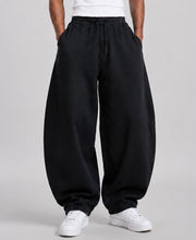 Black Barrel Fit Trackpants