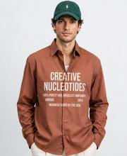 Rust Brown Printed Shirt