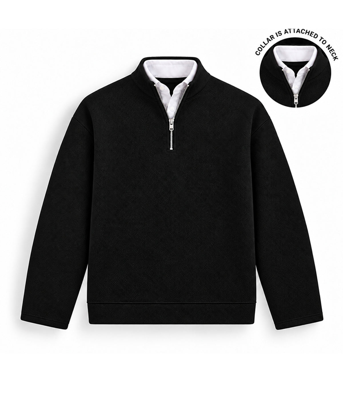 Black Double Collared Polo T-Shirt