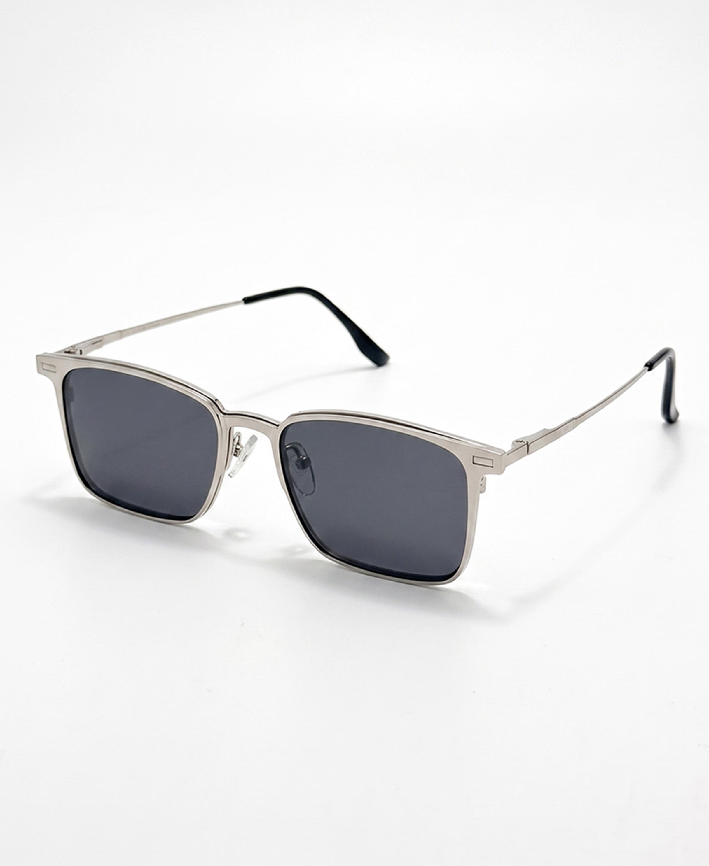 3-in-1 Magnetic Clip-On Multi Shades Polarized Rectangular Sunglasses