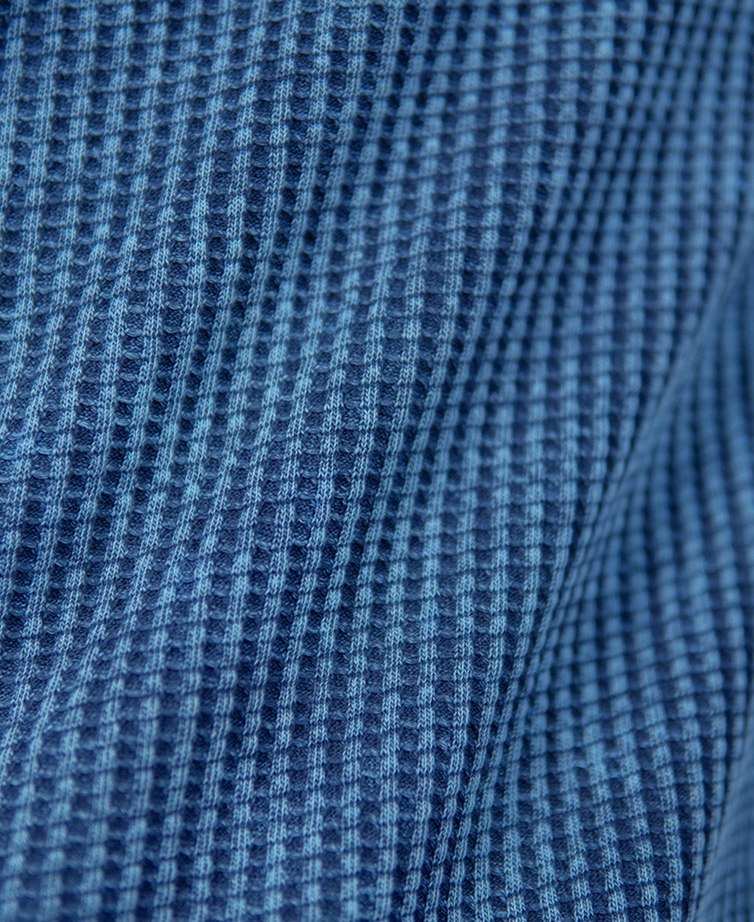 Blue Washed Structure T-Shirt